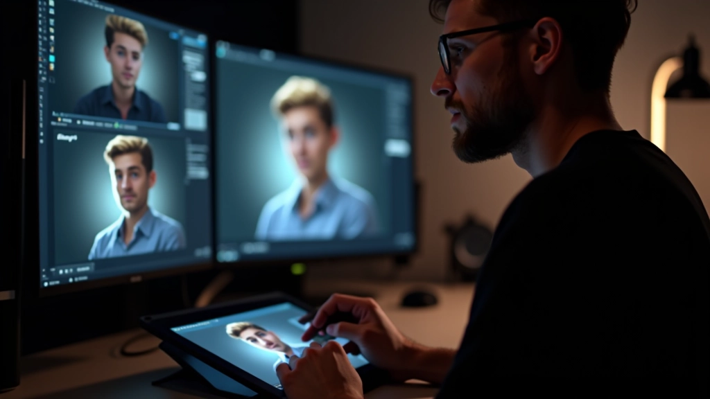 Character design shown at multiple scales from full size down to small thumbnail, demonstrating silhouette clarity and readability principles
