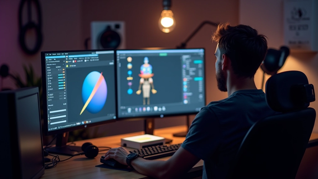 Animation software interface showing character rigging and keyframe timeline